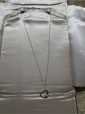 Tiffany and co Elsa peretti heart necklace